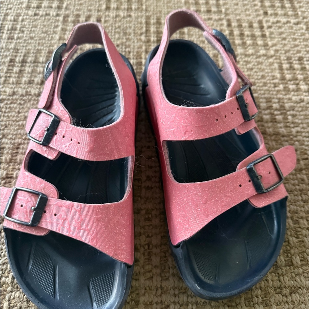 Birkenstock Kids 4 Sandals in Pink and Navy